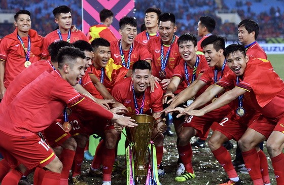 越南國足第二次奪得AFF盃冠軍。（圖源：互聯網）