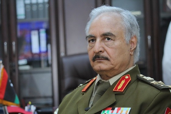 利比亞國民軍領導人哈夫塔爾。（圖源：AP）