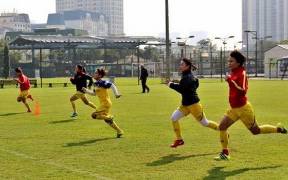 越南女足隊在集訓。（圖源：互聯網）