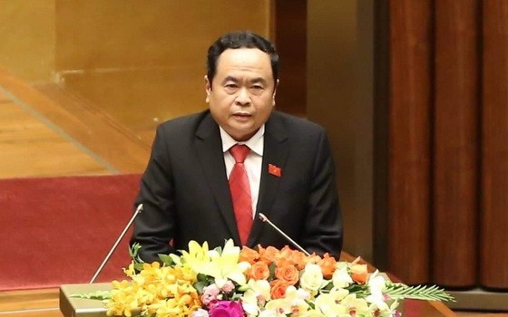 黨中央書記、越南祖國陣線中央委員會主席陳清敏。（圖源：國慶）