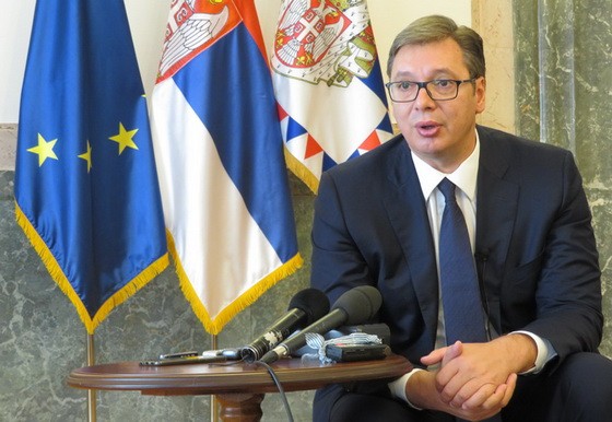 塞爾維亞共和國總統亞歷山大‧武契奇。（圖源：新華社）