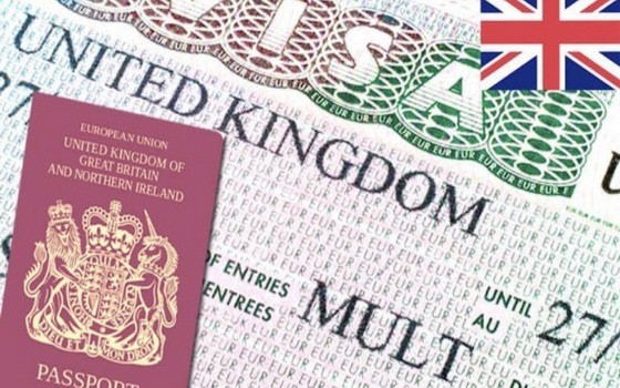 英國制定明年“脫歐”後的規定，將對外國低技術勞工關上大門。圖為英國簽證。（示意圖源：互聯網）