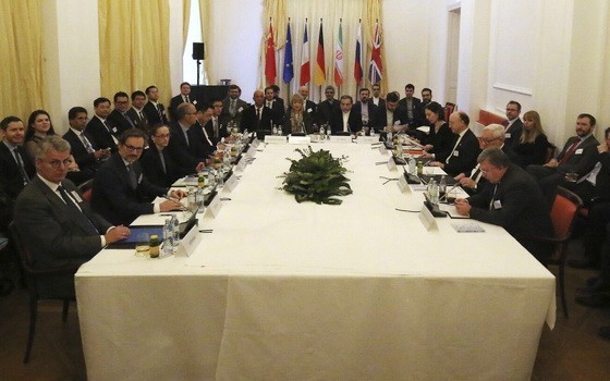 當地時間2月26日，伊朗核問題全面協議聯合委員會政治總司長級會議在奧地利維也納舉行。（圖源：AP） 