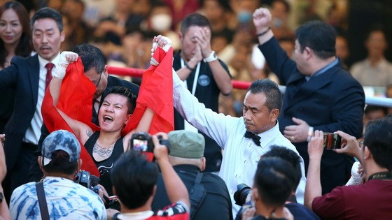 阮氏秋兒成為越南首位獲得WBO亞太區腰帶的女拳手。（圖源：互聯網）