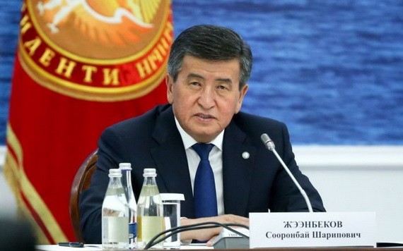 吉爾吉斯斯坦總統熱恩別科夫14日表示，他將在議會舉行重新選舉後辭職。（圖源：Sputnik）