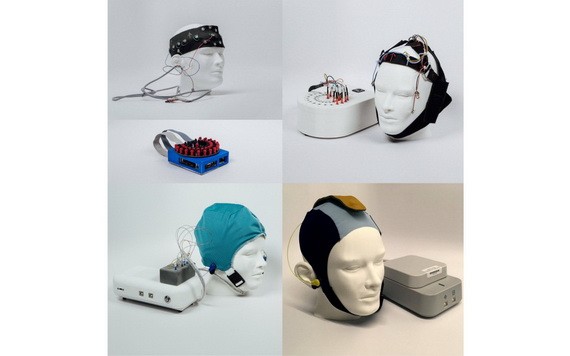 不同款式的 Amber EEG 的原型裝置。（圖源：互聯網）