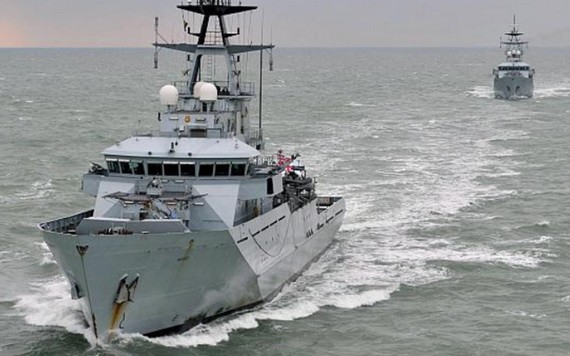 英國海軍漁業保護艦。（圖源：互聯網）