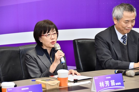外貿協會林芳苗秘書長介紹“線上防疫館”與國際分享台灣的防疫資訊。（圖源：外貿協會）