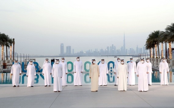 阿聯酋領導出席《2040 年迪拜城市規劃》公佈儀式。（圖源：互聯網）