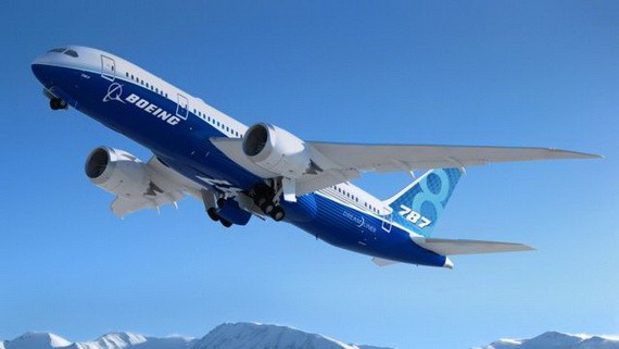 一架波音787夢想客機正在起飛。（圖源：互聯網）