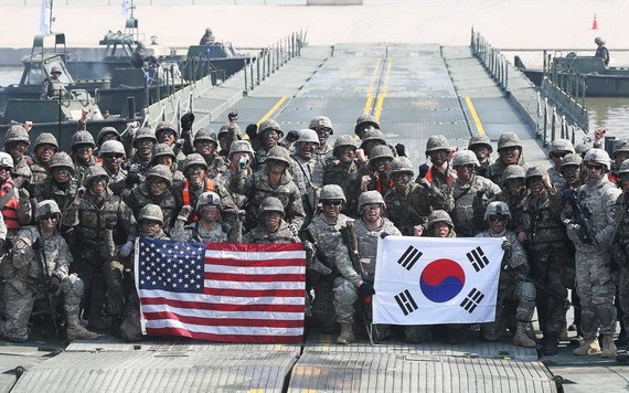 韓國國防部發言人夫勝粲5日在例行記者會上表示，韓美國防部正在對下半年聯合軍演的時間、規模和形式等細節進行協調溝通。（示意圖源：路透社）
