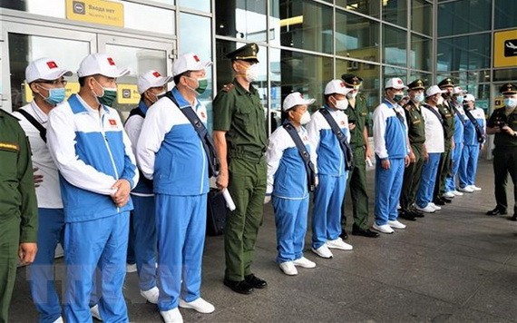 越南人民軍體育代表團。（圖源：互聯網）