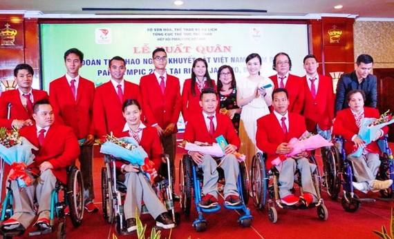 越南殘疾運動員代表團。（圖源：越通社）