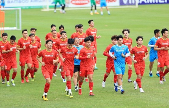 越南國家男足隊。（圖源：互聯網）