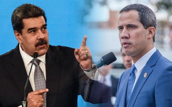 委內瑞拉現任總統馬杜羅（左）與反對派領袖瓜伊多。（圖源：Getty Images）