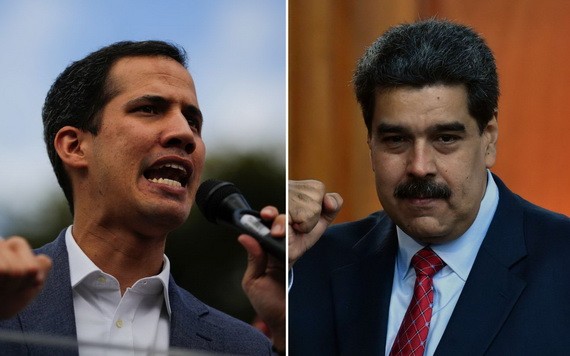 委內瑞拉總統馬杜羅（右圖）與反對派領導人瓜伊多。（圖源：互聯網） 