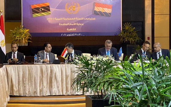 利比亞“5+5”聯合軍事委員會當天在埃及首都開羅開始新一輪會談，就外國軍隊和僱傭軍撤出利比亞問題進行討論。（圖源: 金字塔在線）