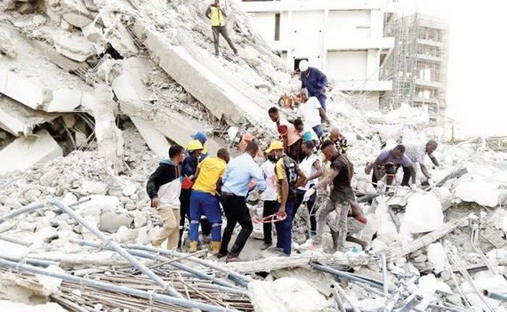尼日利亞樓房倒塌致10 死