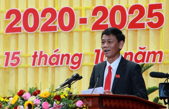 Đồng chí Lâm Văn Mẫn, đắc cử Bí thư Tỉnh ủy Sóc Trăng, nhiệm kỳ 2020-2025. Ảnh: TUẤN QUANG