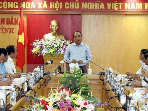 Environmental protection must be considered the decisive factor in future operations of the Hung Nghiep Formosa Ha Tinh Iron and Steel Co (FHS), Prime Minister Nguyen Xuan Phuc said yesterday. (Photo: VNA/VNS)