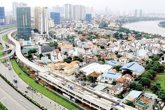 ​ An aerial view of HCMC (Photo: SGGP)