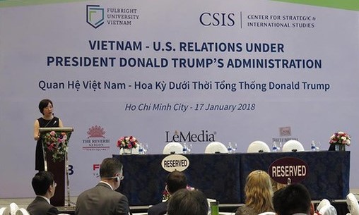 A view of the workshop on  Vietnam-US relations under President Donald Trump’s Administration on January  17 (Photo: nguoilaodong)