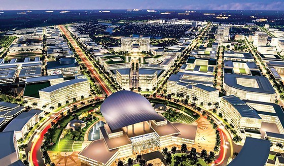 An artist’s impression of the innovation district in the eastern part of HCMC (Photo: SGGP)