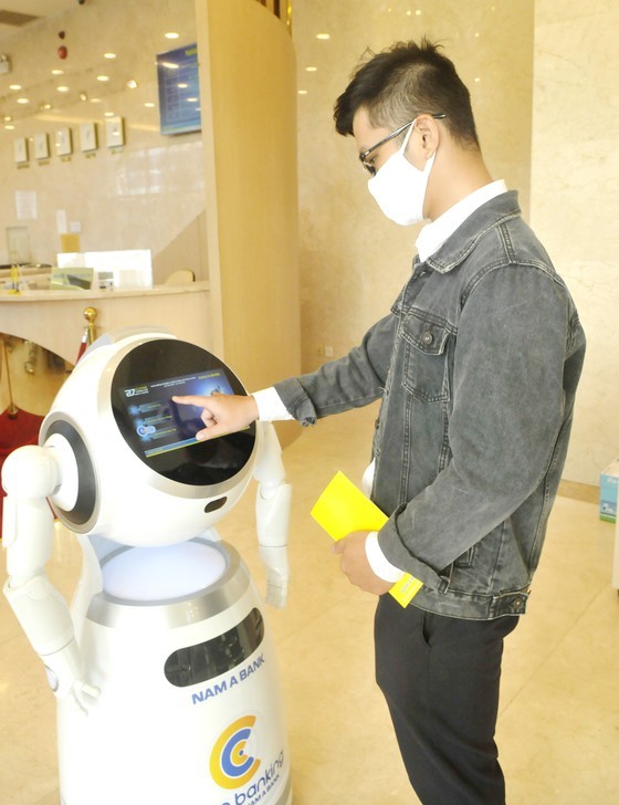 Transactions via robots at Nam A bank