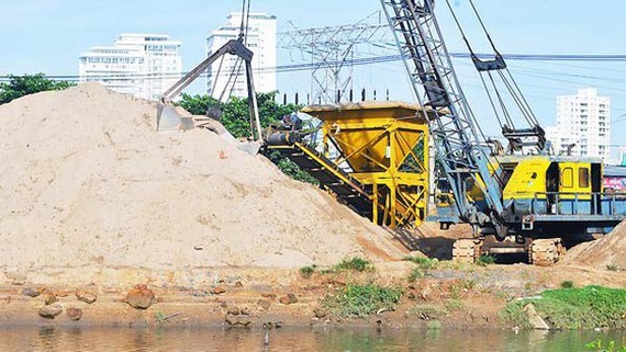 Sand is in high demand to serve construction works all over Vietnam