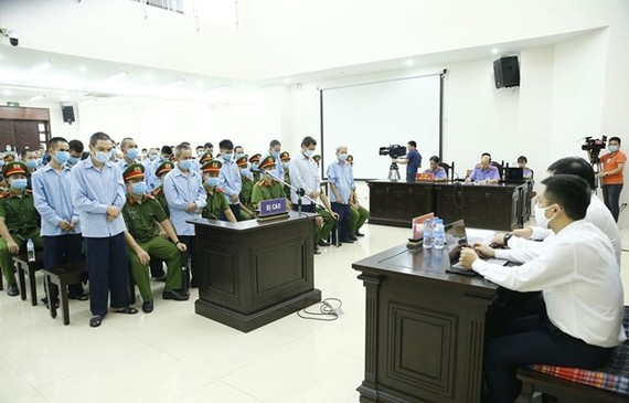 Defendants at the court (Source: VNA)