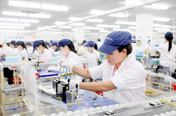 Sản xuất sản phẩm cơ khí chính xác tại Công ty TNHH Saigon Precision (100% vốn của Nhật Bản, thuộc Tập đoàn Misumi), trụ sở tại Khu chế xuất Linh Trung 1, TPHCM Ảnh: CAO THĂNG