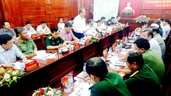 Phó Thủ tướng Trương Hòa Bình phát biểu chỉ đạo tại buổi làm việc với lãnh đạo tỉnh Bình Phước