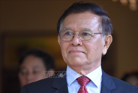 Ông Kem Sokha tại Phnom Penh, Campuchia ngày 11-11-2019. Ảnh: AFP/TTXVN