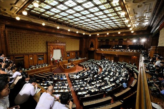 Toàn cảnh phiên họp Thượng viện Nhật Bản ở Tokyo. Ảnh tư liệu: AFP/TTXVN