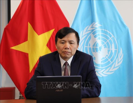 Đại sứ Đặng Đình Quý, Trưởng Phái đoàn thường trực Việt Nam tại Liên hợp quốc. Ảnh: TTXVN 