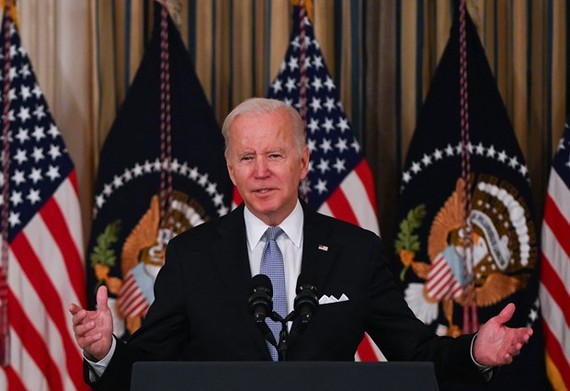 Tổng thống Mỹ Joe Biden phát biểu tại Washington, DC. Nguồn: AFP/TTXVN