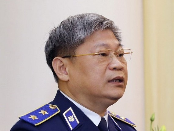 Bị can Nguyễn Văn Sơn - Trung tướng, nguyên Tư lệnh Tư lệnh Cảnh sát biển Việt Nam. Ảnh: TTXVN