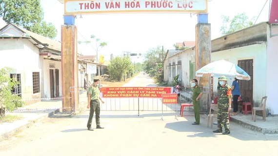Khu cách ly tạm thời tại thôn Phước Lộc, xã Lộc Tiến, huyện Phú Lộc, tỉnh Thừa Thiên - Huế