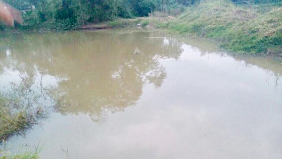 Khu vực hồ nước xảy ra vụ tai nạn đuối nước 