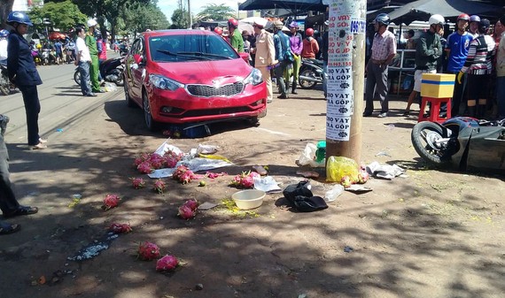 Hiện trường nữ tài xế gây ra vụ tai nạn khiến 3 người thương vong
