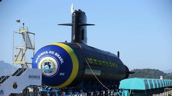 Tàu ngầm hạt nhân của Brazil. Ảnh: EPA