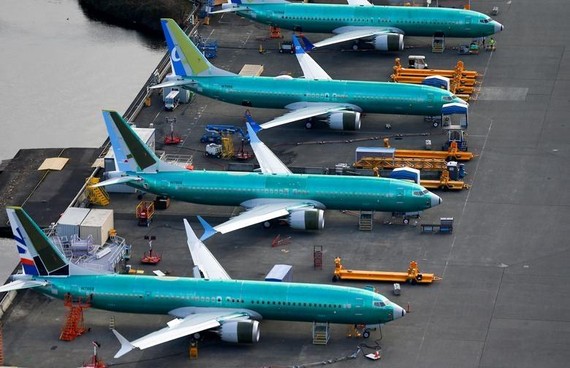 Các máy bay Boeing 737 MAX tại nhà máy Boeing ở Renton, Washington, Mỹ. Ảnh: REUTERS