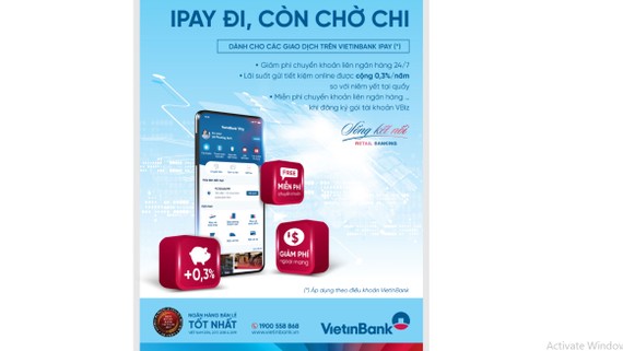 VietinBank dành nhiều ưu đãi cho khách hàng giao dịch trực tuyến qua VietinBank iPay Mobile