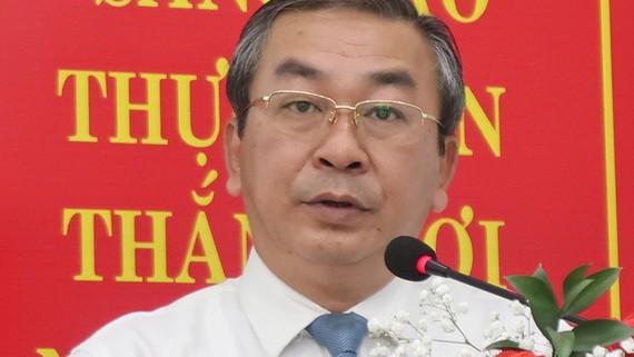 Đồng chí Võ Ngọc Quốc Thuận, Bí thư Đảng ủy khối nhiệm kỳ 2015-2020