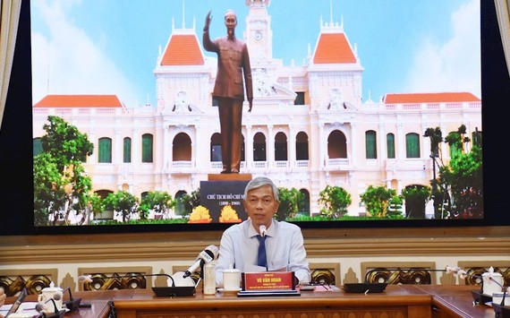 Phó Chủ tịch UBND TPHCM Võ Văn Hoan phát biểu tại buổi tọa đàm. Nguồn: THANHUYTPHCM.VN