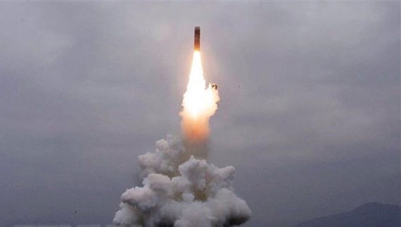 Một vụ phóng tên lửa của Triều Tiên. Nguồn: TTXVN