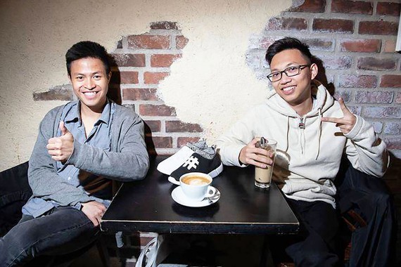 START-UP Jesse Khánh Trần (trái) và Chu Hoàng Sơn