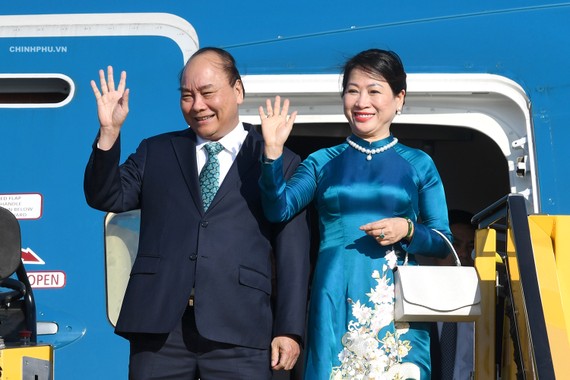 Chủ tịch nước Nguyễn Xuân Phúc và Phu nhân. Nguồn: TTXVN