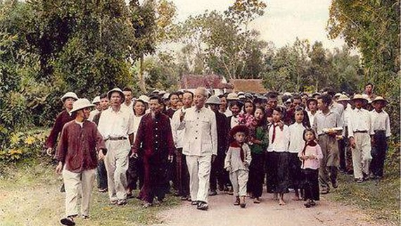 Chủ tịch Hồ Chí Minh là hiện thân của ý chí và sức mạnh dân tộc Việt Nam. Ảnh tư liệu