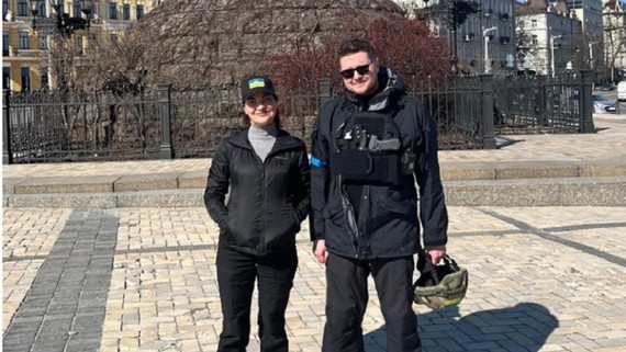 Tổng công tố viên Iryna Venediktova (trái) và người đứng đầu Cơ quan An ninh Ukraine (SBU) Ivan Bakanov. Ảnh chụp màn hình RT